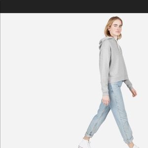 French Terry Hoodie Grey Cotton LG Kangaroo Pocket